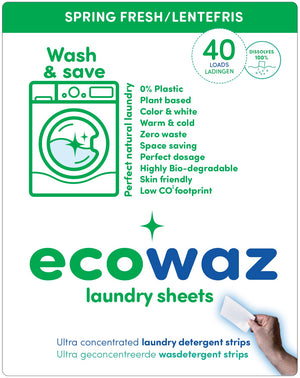 Ecowaz Laundry Strips (36 loads) - Spring Fresh