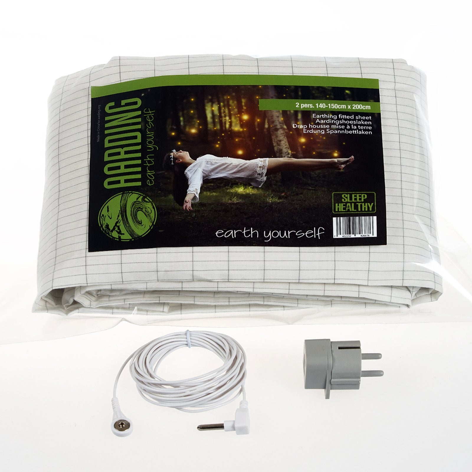 Grounding Fitted Sheet Double Silver Yarn | Aarding® Silver™