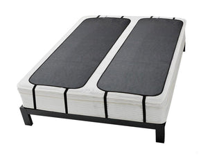 2 aardingsslaapmatten, 68 x 180 cm (27" x 71") op een tweepersoonsbed - Aarding