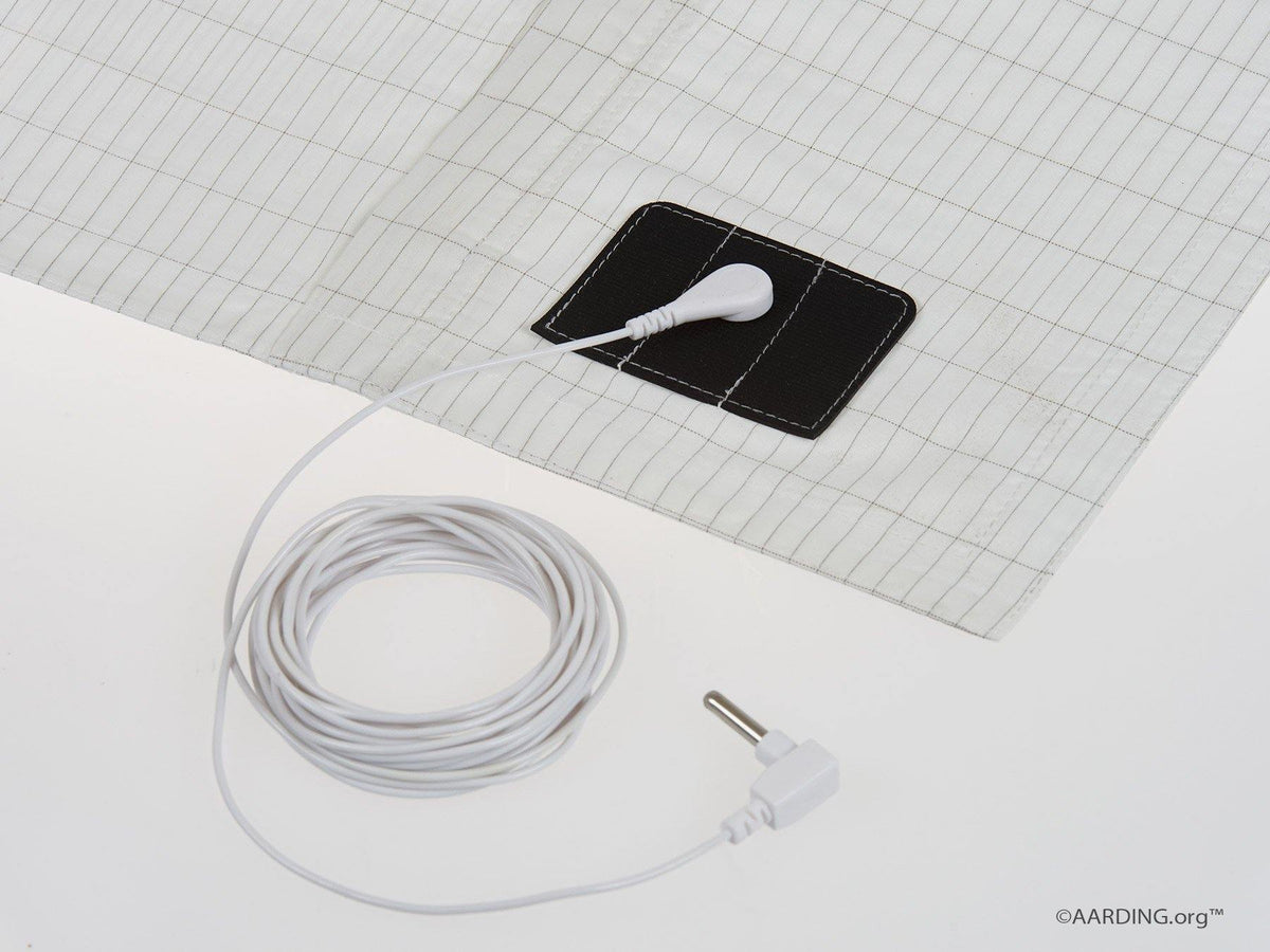 Set 1 Grounding Fitted Sheet 1 pers. + 1 Pillow Case (incl. cables and adapters) - Aarding