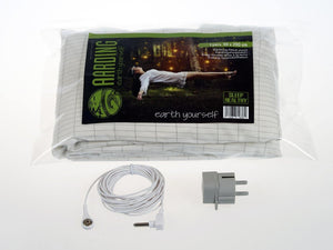 Set 1 Grounding Fitted Sheet 1 pers. + 1 Pillow Case (incl. cables and adapters) - Aarding