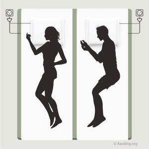 Set 2 vlakke aardingslakens 'Half Sheet' met 2 aardingsslopen - Aarding