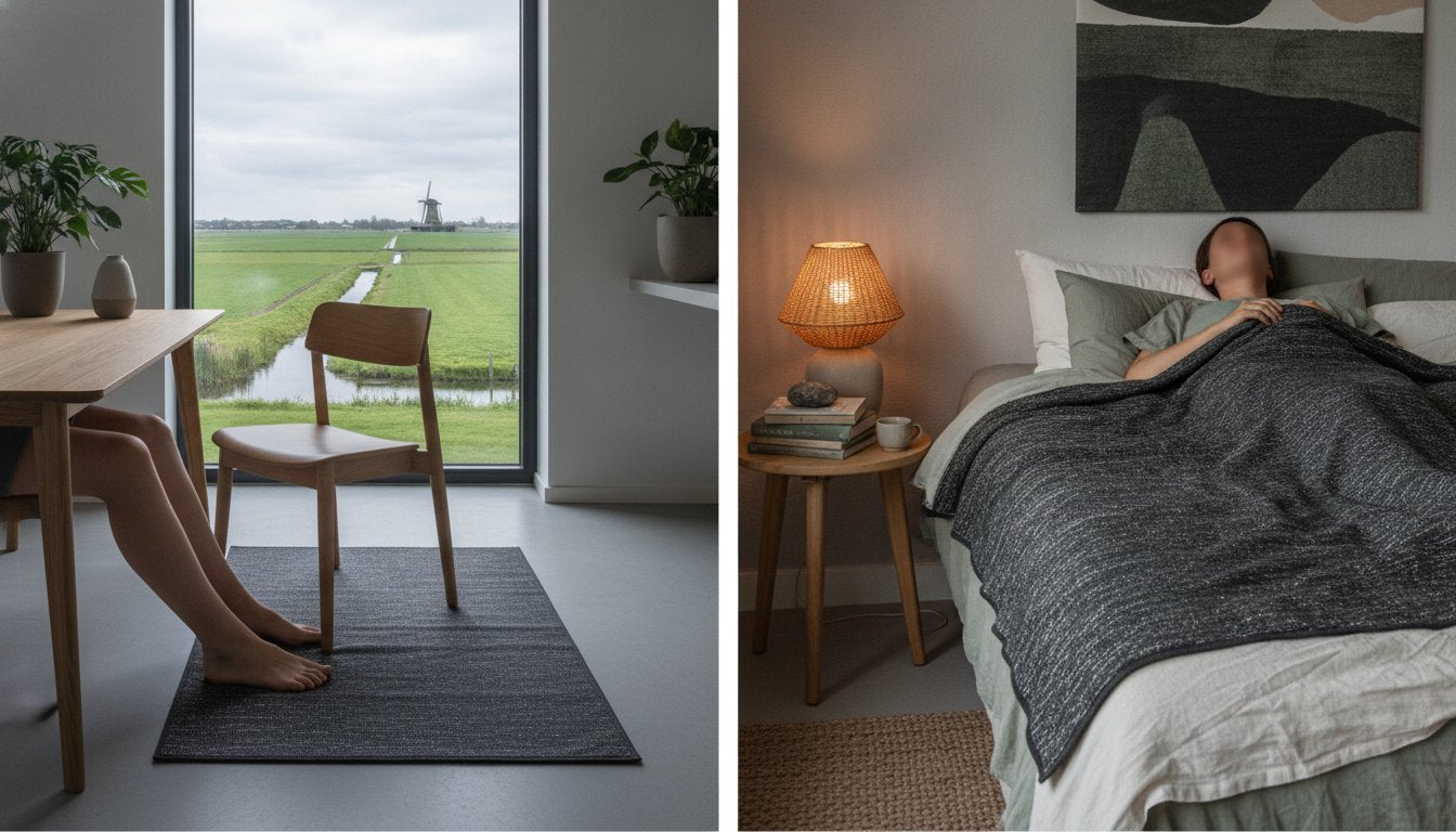 Aardingsmat vs aardingsdeken: welke optie past het beste bij jouw levensstijl?