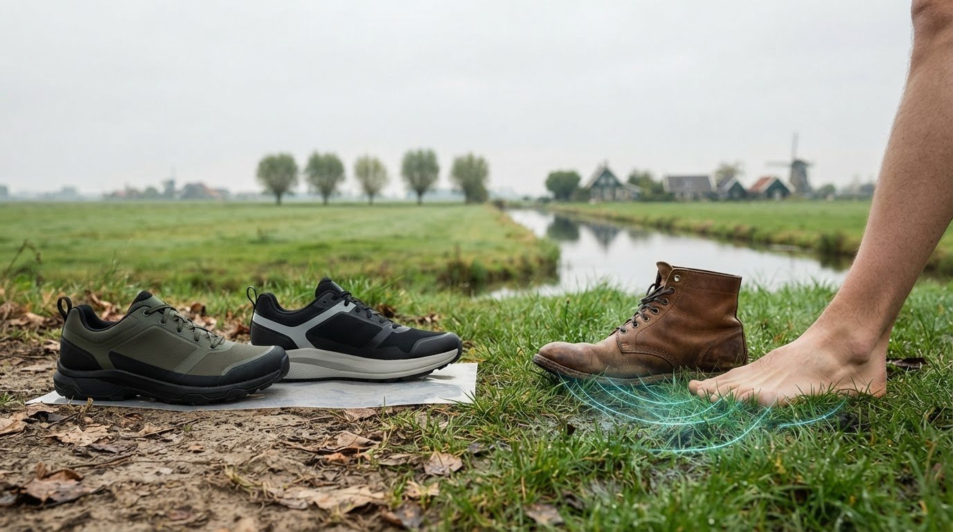 De invloed van schoenzolen op onze verbinding met de aarde: feiten en oplossingen