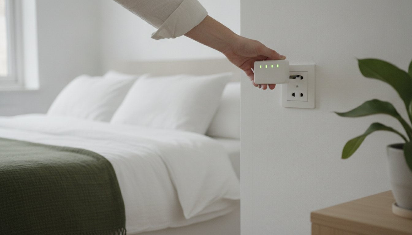 Hoe een geaard stopcontact testen voor je grounding sheet