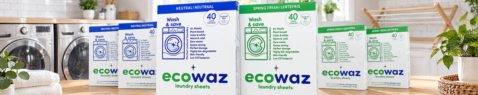 Ecowaz® Laundry Strips: Eco Detergent
