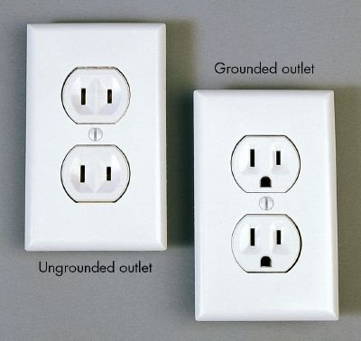 Difference between a US grounded and not grounded socket