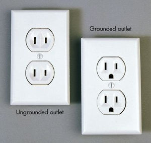 Difference between a US grounded and not grounded socket