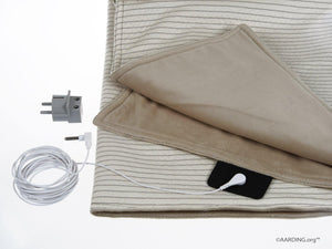 Set 1 Grounding Blanket + 1 Fitted Sheet 1 pers. + 1 Pillow Case (incl. cables and adapters) - Aarding